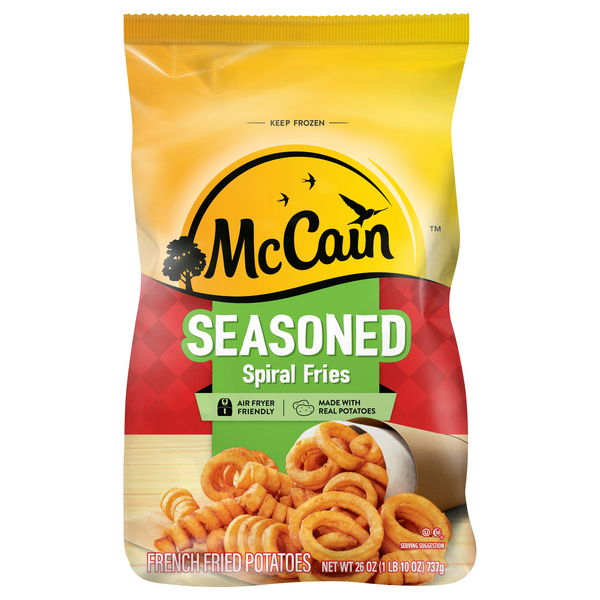 McCain Seasoned Spiral Fries Frozen