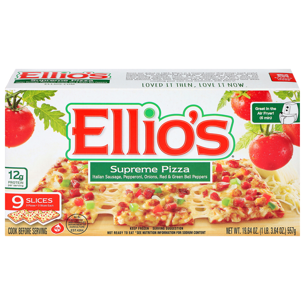 Ellio's Supreme Pizza Frozen - 9 slices