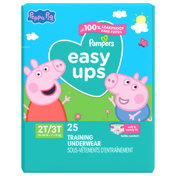 Pampers Easy Ups Girls 2T-3T My Little Pony Training Underwear 16-34 lb