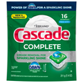 Cascade Complete Fresh Scent Dishwasher Detergent ActionPacs - 16 ct