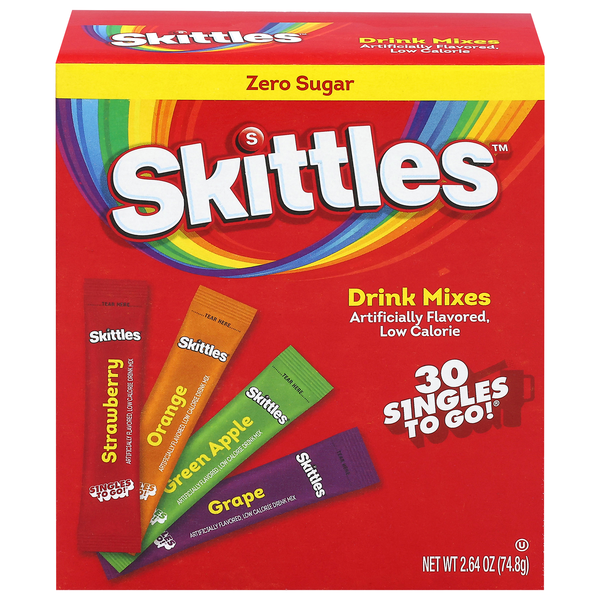 Skittles Singles-to-Go Drink Mix Original Variety - 30 ct
