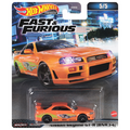 Hot Wheels Premium Fast & Furious Nissan Sykline GT-R BNR34