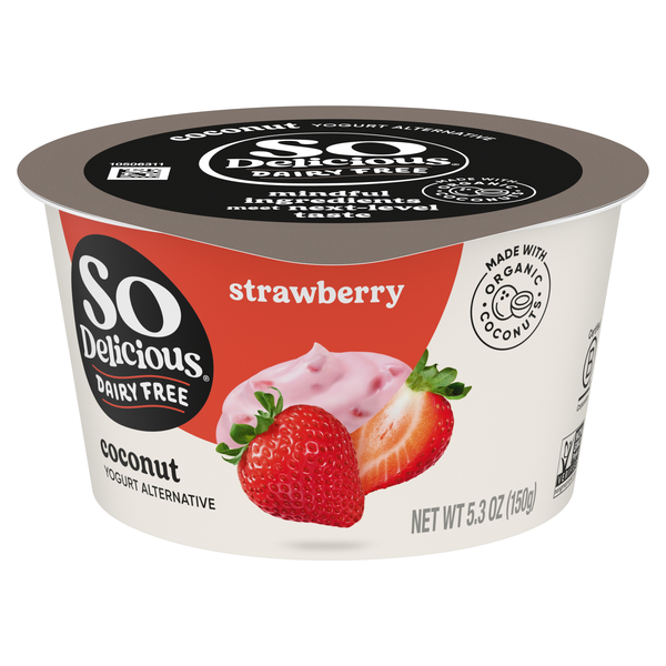 So Delicious Dairy Free Vegan Strawberry Coconutmilk Yogurt Cup