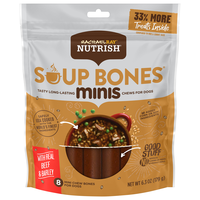 Rachael Ray Nutrish Soup Bones Minis Beef & Barley Dog Chews - 8 ct