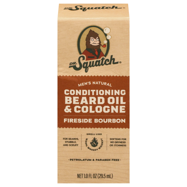Dr. Squatch Natural Fireside Bourbon Conditioning Beard Oil & Cologne