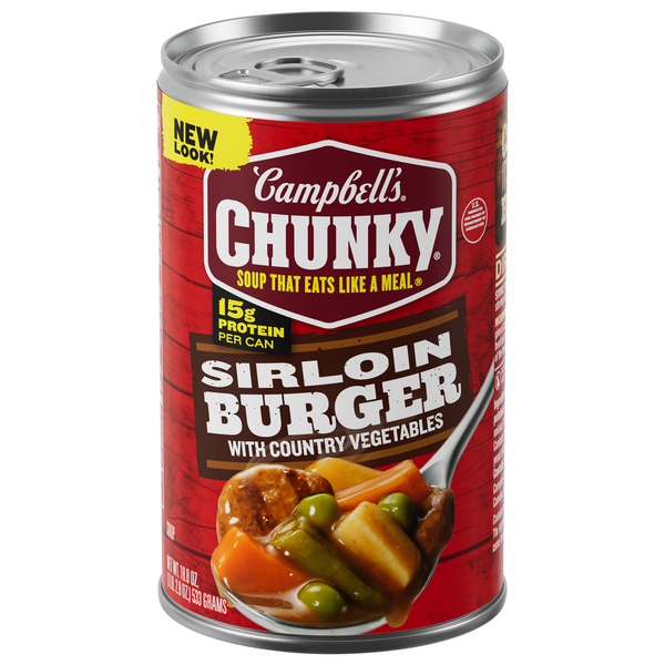 Campbell's Chunky Sirloin Burger with Country Vegetables Soup