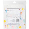 American Greetings Plastic Tablecover White with Sprinkles 54 X 84 Inch