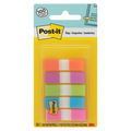 3M Post-it Flags Assorted Bright Colors 1/2 X 1 3/4 Inch - 5 Pads