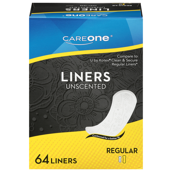 CareOne Unscented Regular Liners