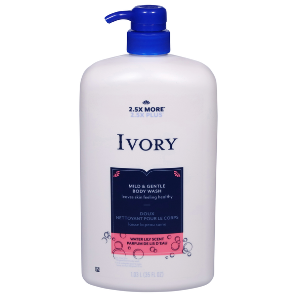 Save on Ivory Mild & Gentle Body Wash Water Lily Scent Order Online