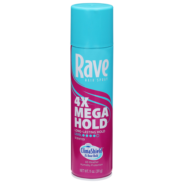 Rave ClimaShield Scented Mega Hold Hair Spray