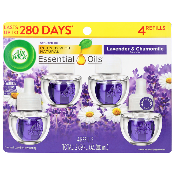Air Wick Lavender & Chamomile Scented Oil Refills - 4 ct