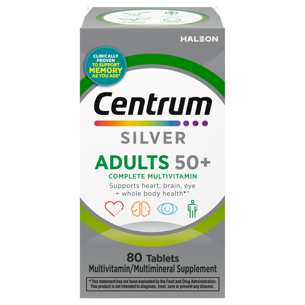 Centrum Silver Adults 50+ Multivitamin/Multimineral Tablets