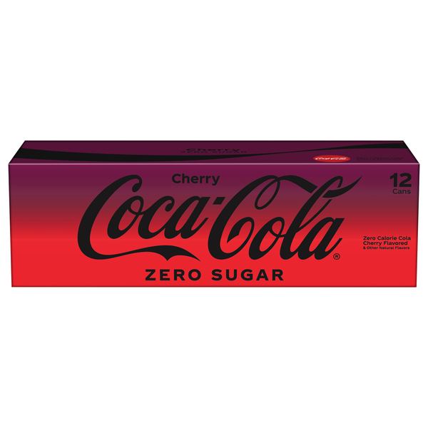 Coca-Cola Zero Sugar Cherry Cola Soda - 12 pk