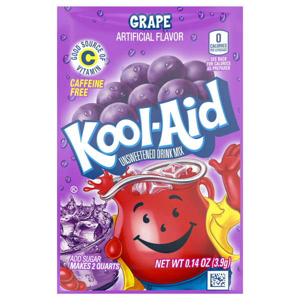 Kool-Aid Caffeine Free Grape Flavored Drink Mix