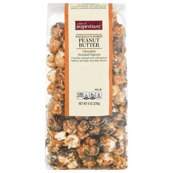 Taste of Inspirations Chocolaty Drizzled Popcorn Peanut Butter