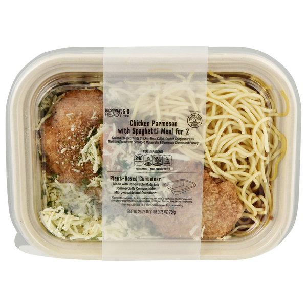 Hannaford Chicken Parmesan with Spaghetti Fresh