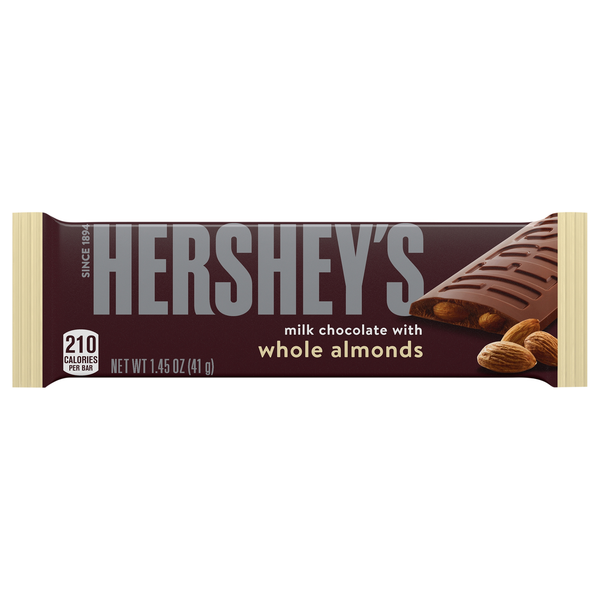 Hershey's Milk Chocolate Candy Bar with Whole Almonds