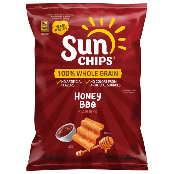Sun Chips Honey BBQ Whole Grain Snacks