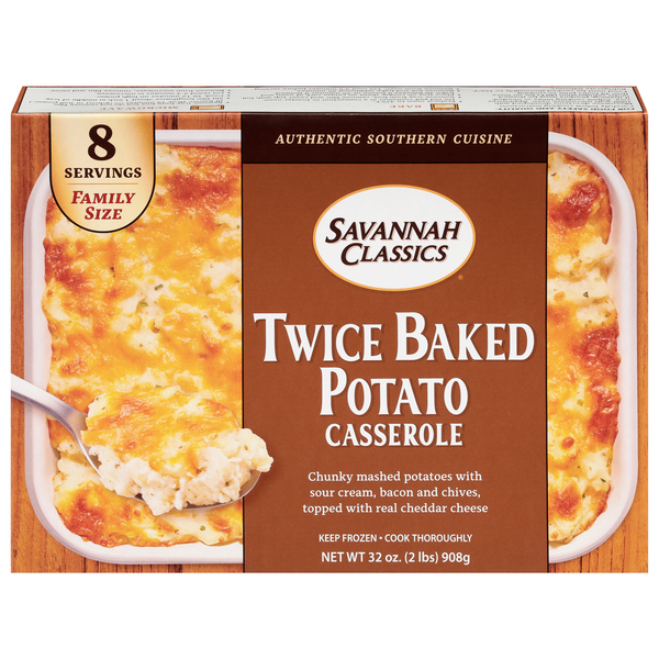 Savannah Classics Casserole Twice Baked Potato Frozen