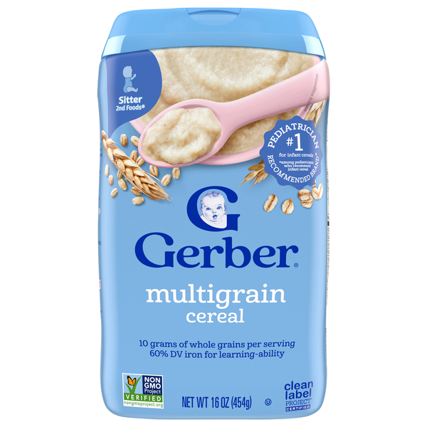 Gerber Grain & Grow 2nd Food Multigrain Baby Cereal