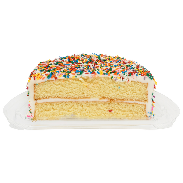 Our Brand Bakery Gold 1/2 Cake with Sprinkles 7 Inch
