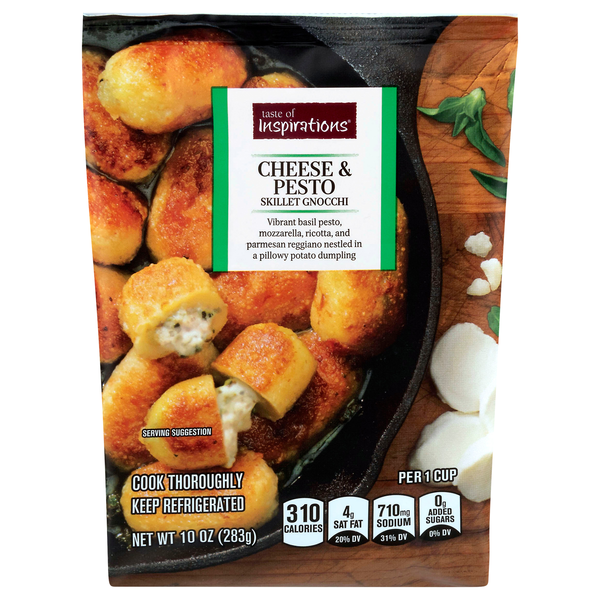 Taste of Inspirations Cheese & Pesto Skillet Gnocchi Pasta Fresh