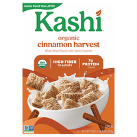 Kashi Organic Cinnamon Harvest Whole Wheat Biscuits Cereal with Fiber