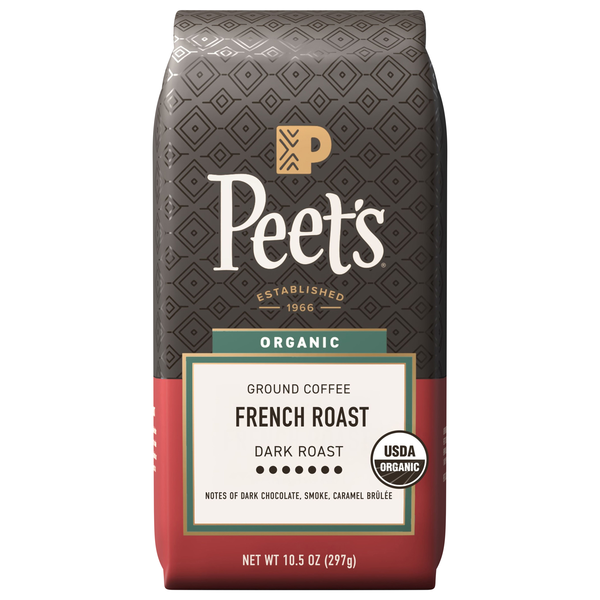 Peet's Organic French Roast Dark Roast Ground Coffee