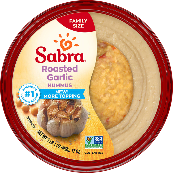 Sabra Gluten Free Roasted Garlic Hummus Family Size