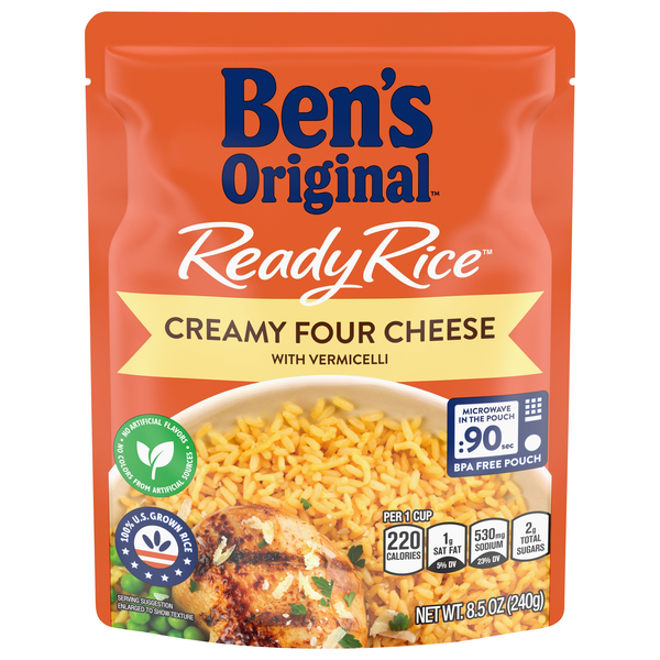 Ben's Original 90 Second Ready Rice Creamy Four Cheese with Vermicelli