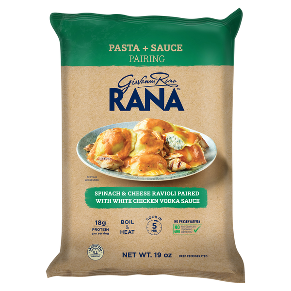 Save on Giovanni Rana Spinach & Mascarpone Ravioli with Chicken Vodka