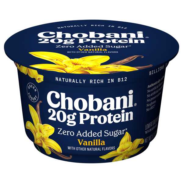 Save on Chobani 20g Protein Lowfat Vanilla Greek Yogurt Order Online