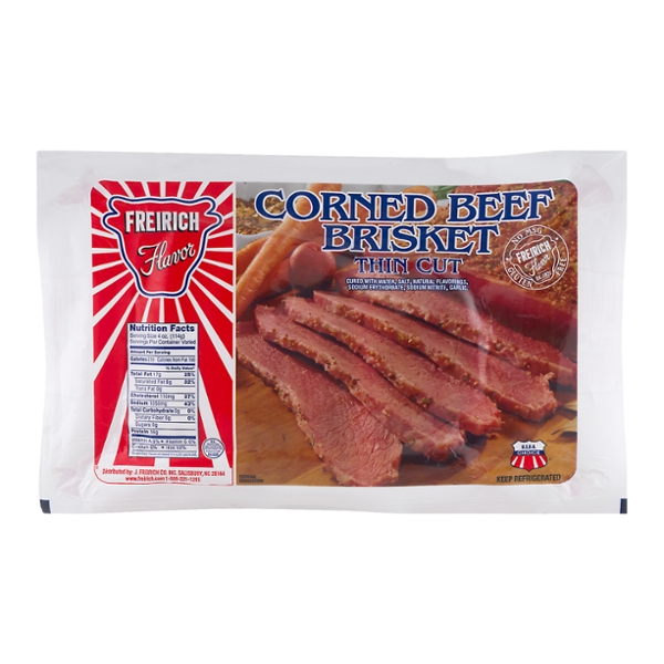 Save on Freirich Flavor Thin Cut Corned Beef Brisket Fresh Order Online Delivery Stop & Shop