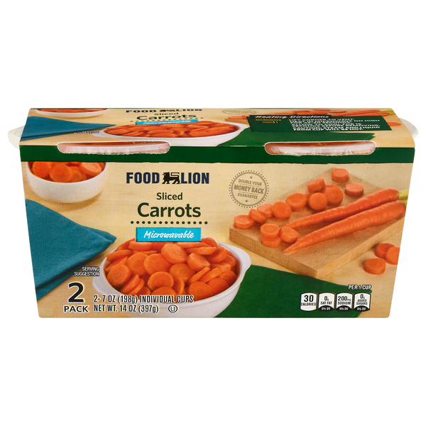 Food Lion Sliced Carrots Microwavable - 2 ct