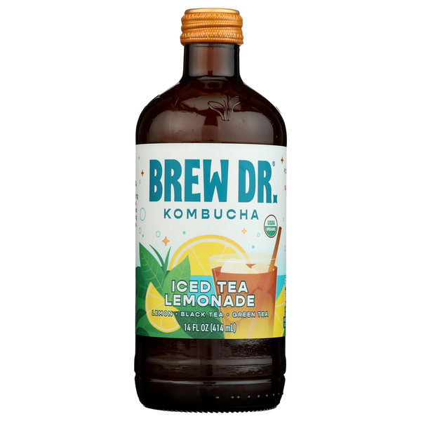 Brew Dr. Organic Iced Tea Lemonade Kombucha