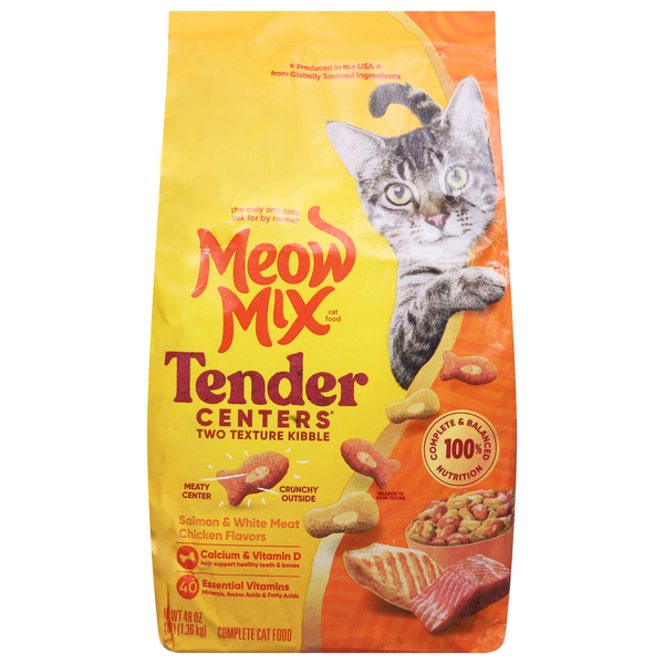 Meow Mix Tender Centers Salmon & White Meat Chicken Dry Cat Food
