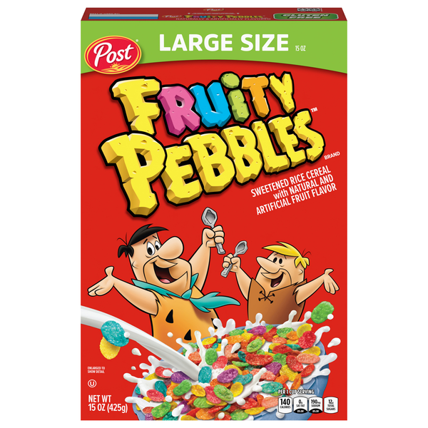 Fruity Pebbles Gluten Free Cereal Large Size
