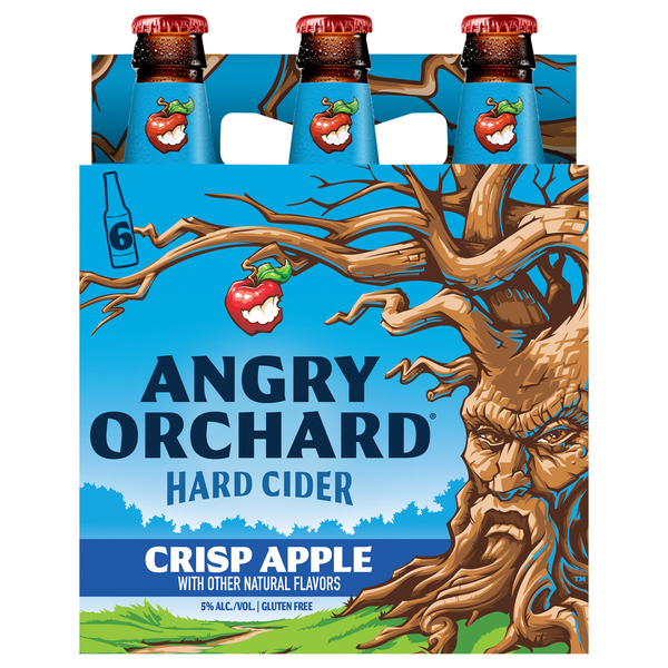 Angry Orchard Crisp Apple Hard Cider - 6 pk