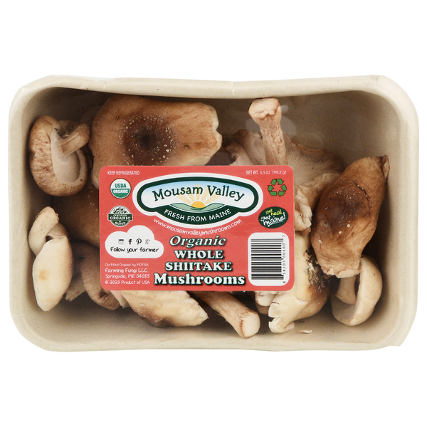 Mousam Valley Organic Whole Shiitake Mushrooms