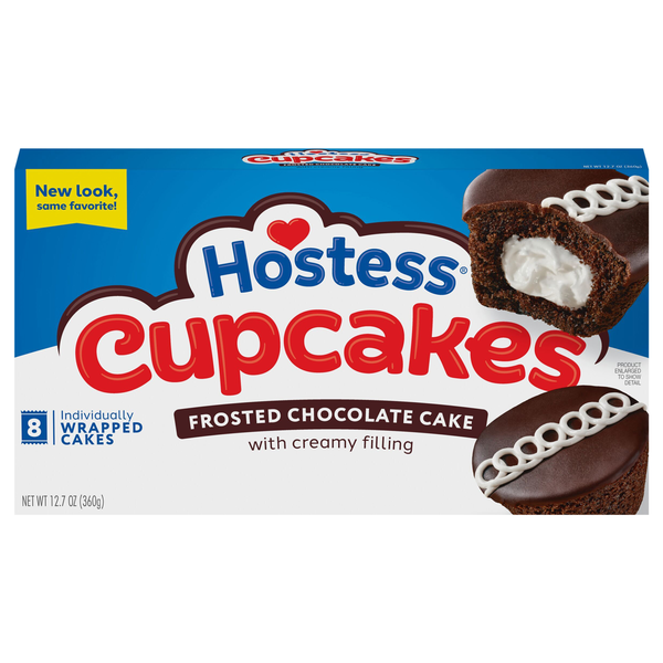 Hostess Chocolate Cupcakes - 8 ct