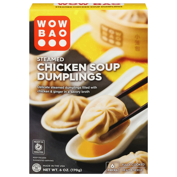 Wow Bao Steamed Chicken Soup Dumplings - 6 ct Frozen