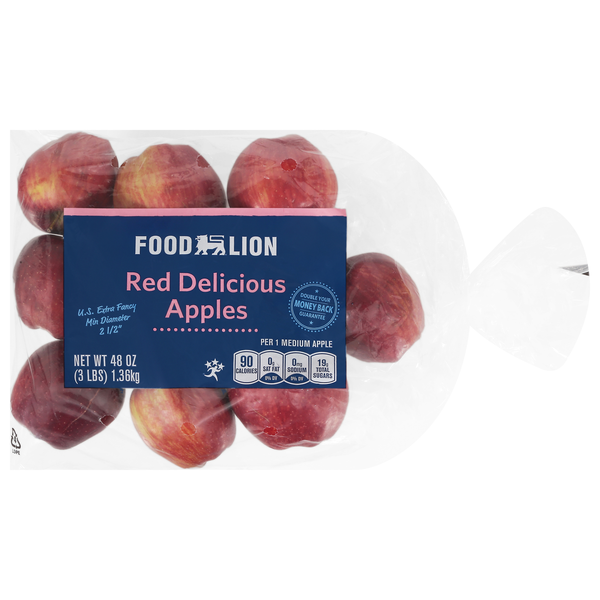 Food Lion Red Delicious Apples Bag
