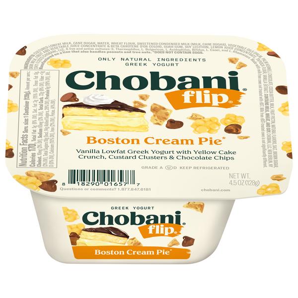 Chobani Flip Low Fat Boston Cream Pie Greek Yogurt Cup