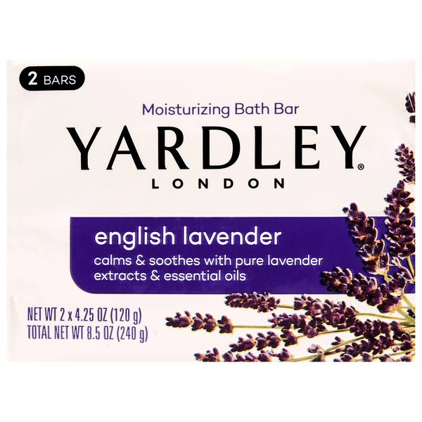 Yardley English Lavender Moisturizing Bath Soap Bar - 2 ct