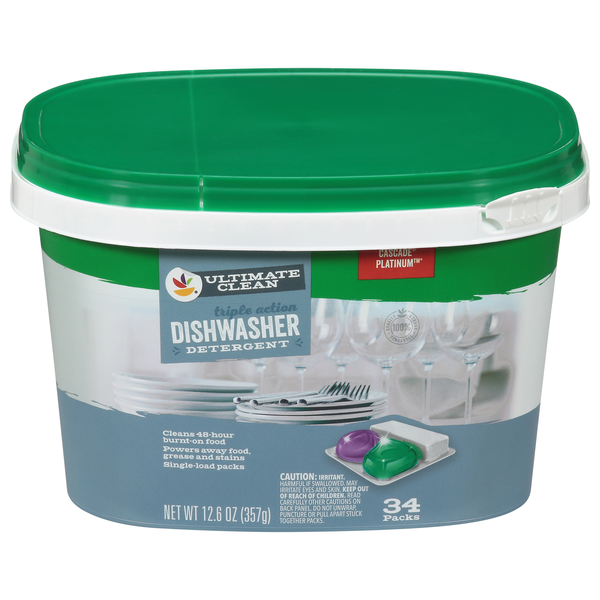 Giant Ultimate Clean Triple Action Dishwasher Detergent Packs - 34ct