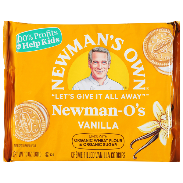 Newman's Own Newman-O's Vanilla Creme Chocolate Sandwich Cookies