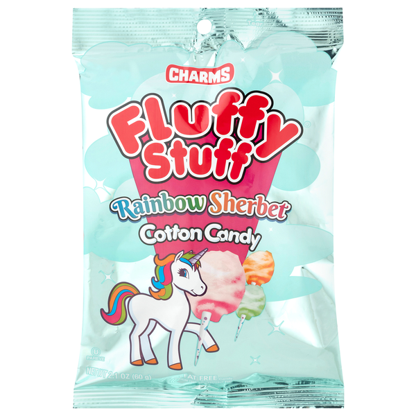 Charms Fluffy Stuff Rainbow Sherbet Cotton Candy