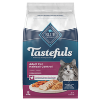 BLUE Tastefuls Hairball Control Chicken & Brown Rice Adult Dry Cat Food