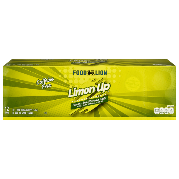Food Lion Limon Up Soda Caffeine Free - 12 pk